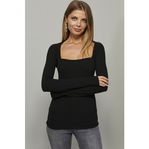 Cool & Sexy Blouse - Black - Fitted Cene