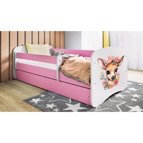 MID.YOU Dječji krevet Dreamy Bambi 160x80 sa madracem s ladicom Rozičasta Cijene
