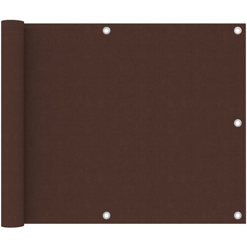 vidaXL Balkonsko platno rjavo 75x300 cm oksford blago, (20609825) Cene