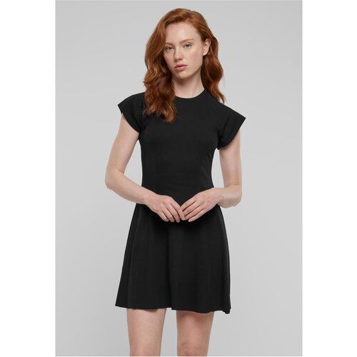 UC Ladies Women&amp;#039;s Skater Rib Dress - Black Slike