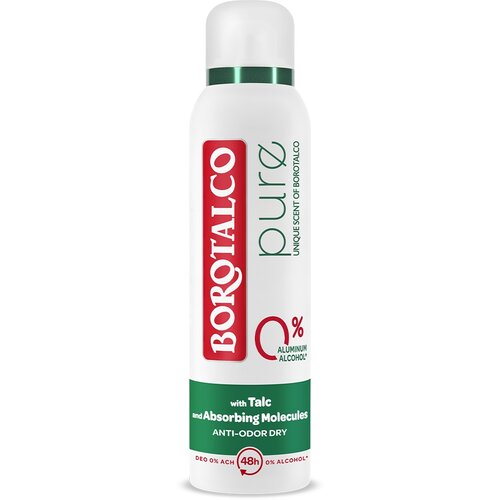 Borotalco Pure Original deodorant v pršilu brez vsebnosti aluminija 150 ml Cene