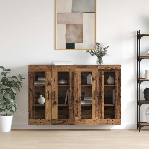  Ormarčići montirani na zid 2 pcs Staro drvo 69,5 x 34 x 90 cm Slike