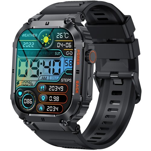 Denver SWC-191B smartwatch / sport watch 4.98 cm (1.96&amp;quot;) IPS Digital 320 x 386 pixels Touchscreen Black Slike