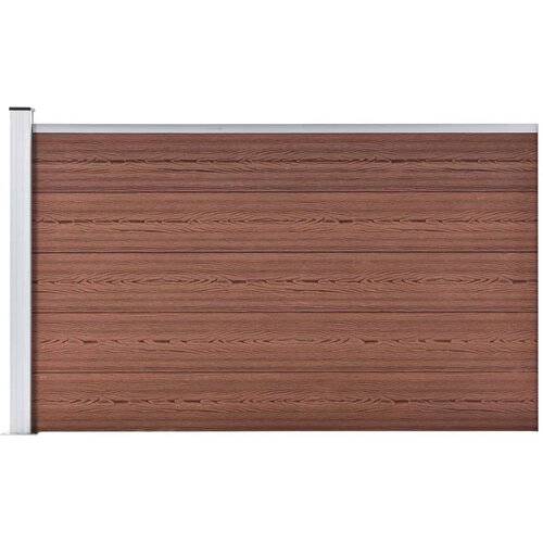 vidaXL Vrtna ograda WPC 175 x 105 cm smeđa Cene