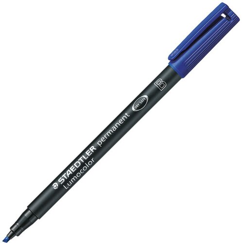 Marker PERMANENTNI 1-2,5MM RECIKLIRANI LUMOCOLOR STAEDTLER 314-3 PLAVI Slike