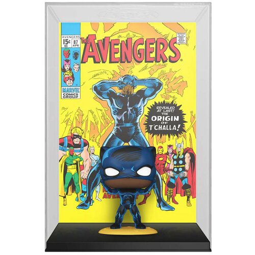 Funko bobble figure marvel - the avengers pop! comic covers - black panther - special edition Slike
