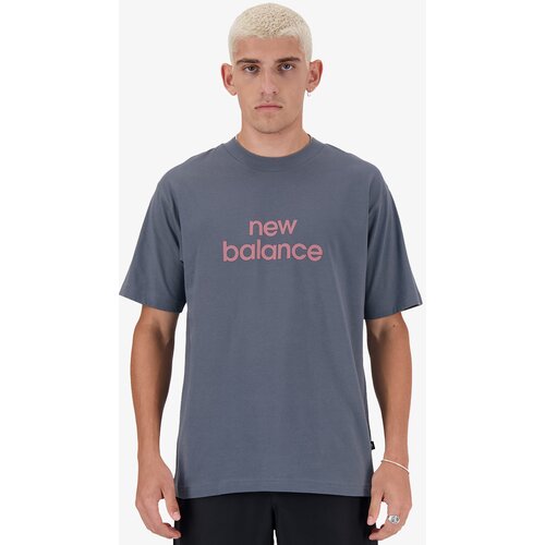 New Balance muška majica  linear logo relaxed tee Cene