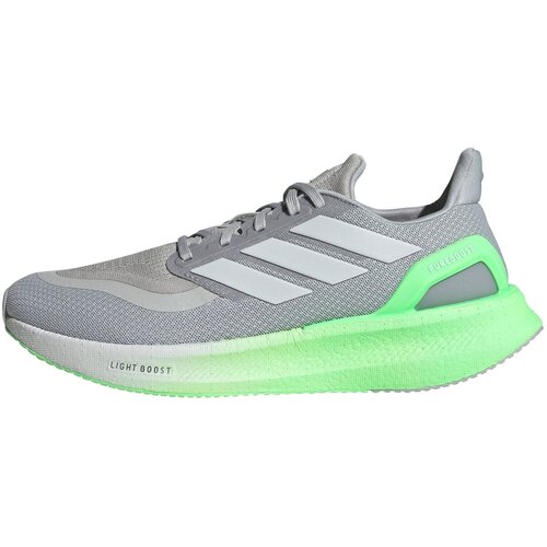 Adidas Tekaški čevelj 'Pureboost 5' siva / svetlo siva / neonsko zelena Cene