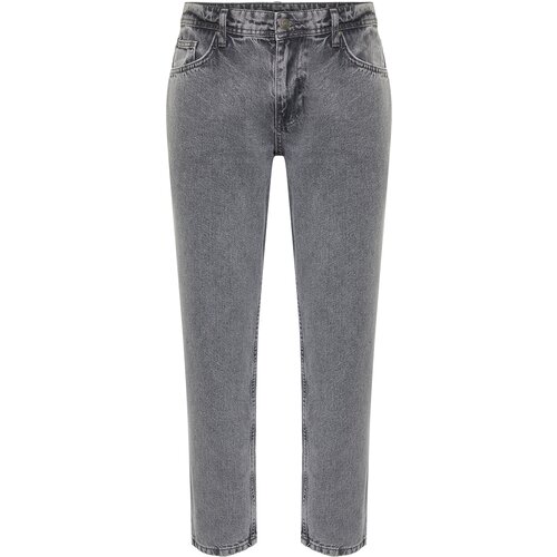Trendyol Men's Gray Relax Fit Jeans Denim Trousers Cene