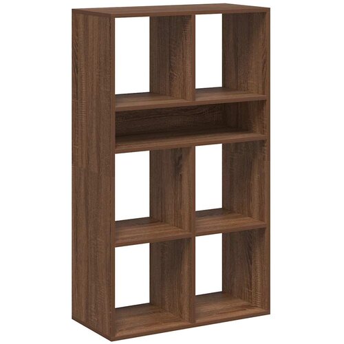 Maison Chic Knjižna omara - Knjižni regal rjavi hrast 66x31x112 cm inženirski les, (21724864) Slike