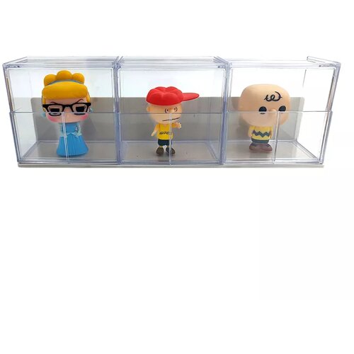  mini display case large size with card and shelf Cene