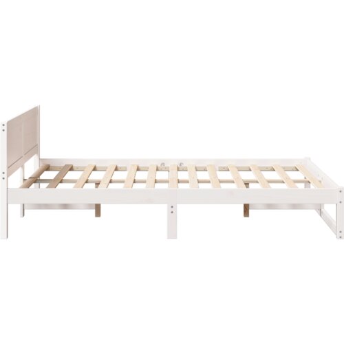  Okvir za krevet Bijela Drvo 120 x 200 cm Izdržljiv Slike