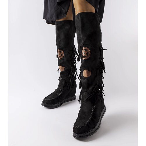 Gemre Black wedge boots Cascia Cene