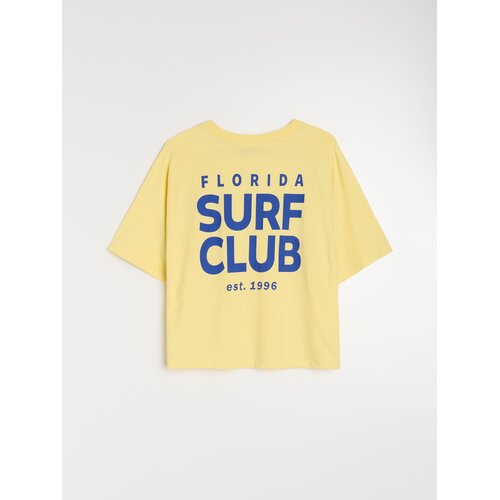 Sinsay Pamučna majica s natpisom Surf Club Slike