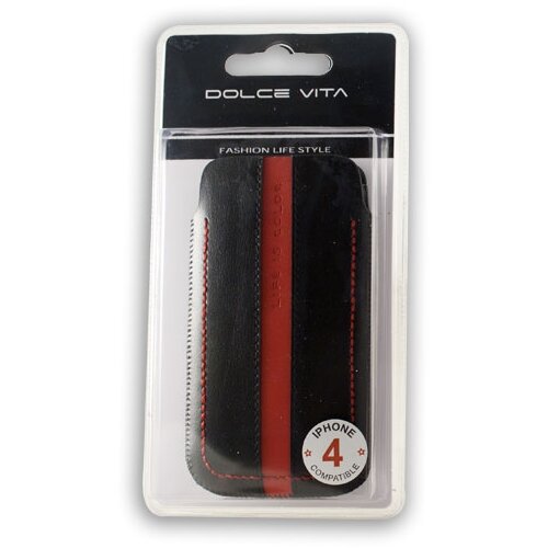 Dolce Vita torbica LIC020 črn z rdečo črto za iphone 4 Cene