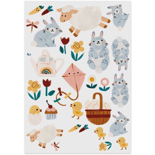Nuukk Veganski otroški tatuji - Easter Animals (826) Cene