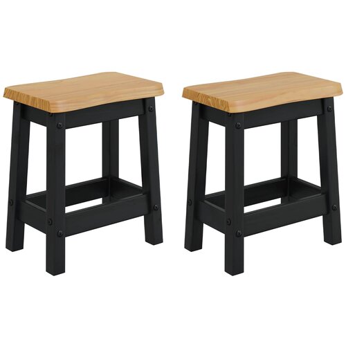 vidaXL Barska stolica EKAI 2 kom. Crna 40 x 29 x 45 5 cm - Crna Cene