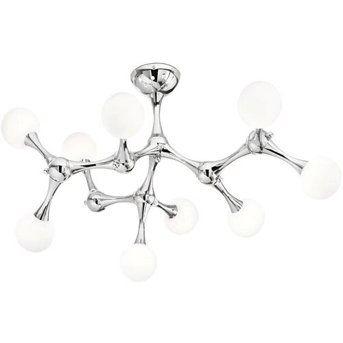 Ideal Lux led plafonski luster nodino 9xG9/3W/230V prečnik 83 cm sjajni hrom/bela Cene