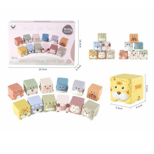  Set senzornih kockica s motivima životinja - 12u1 Cijene