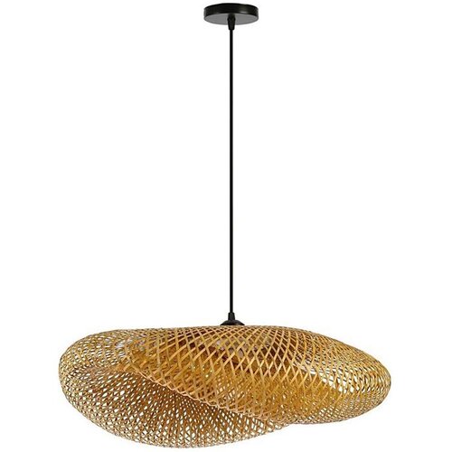  Immax 08270L - Luster na sajli HILO 1xE27/40W/230V, prečnik 80 cm, bambus Cene