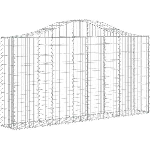  Lučne gabionske ko&amp;scaron;are 18kom 200x30x100/120cm pocinčano željezo Slike