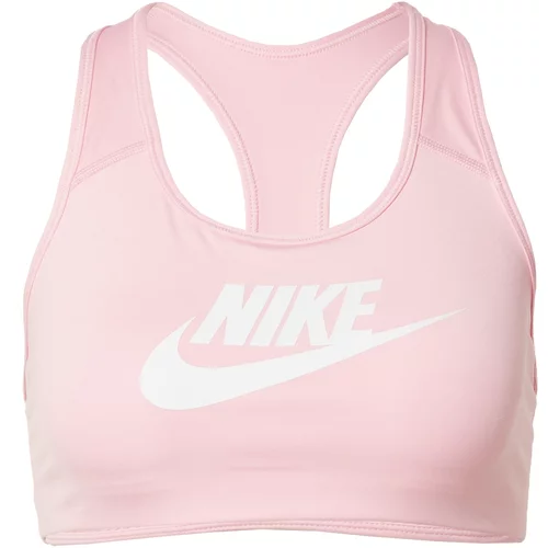 Nike Športni nederček 'Futura' roza / bela