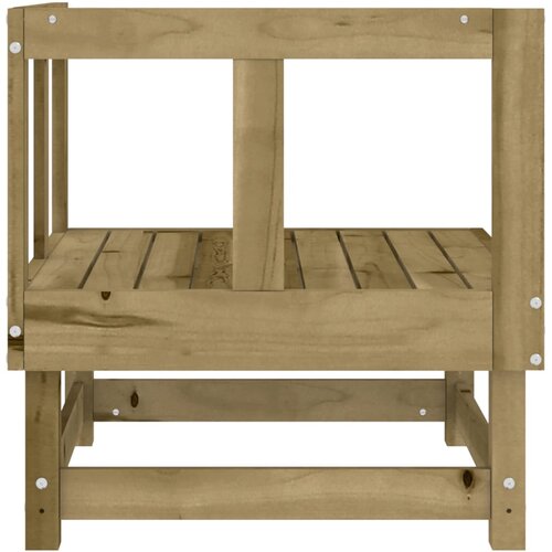  Kutna vrtna sofa od impregnirane borovine Smeđa Slike