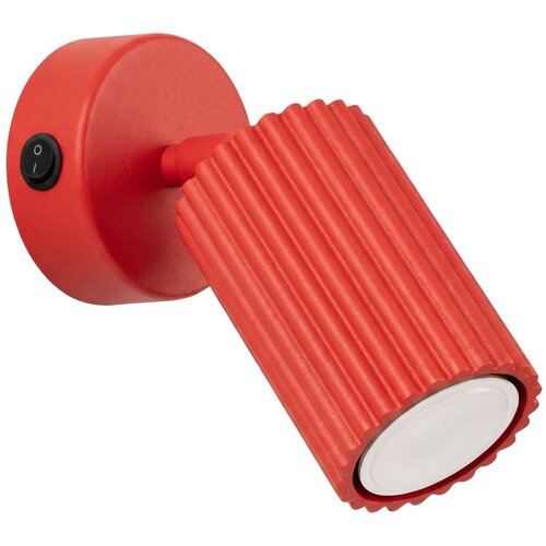 Sollux Lighting Stenska svetilka KARBON rdeča s stikalom, (5000284912) Cene