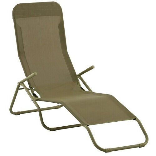 SUNFUN Marissa Ležaljka za plažu (D x Š x V: 137 x 63 x 104 cm, Kaki, Čelik) Cijene