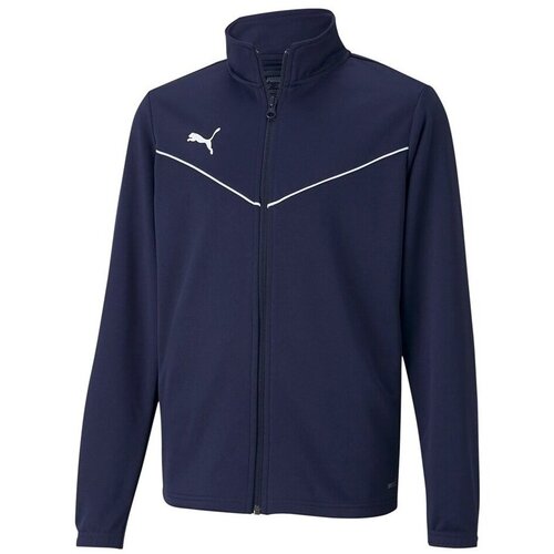 Puma Flis Teamrise Training Poly Jacket Jr Modra Slike