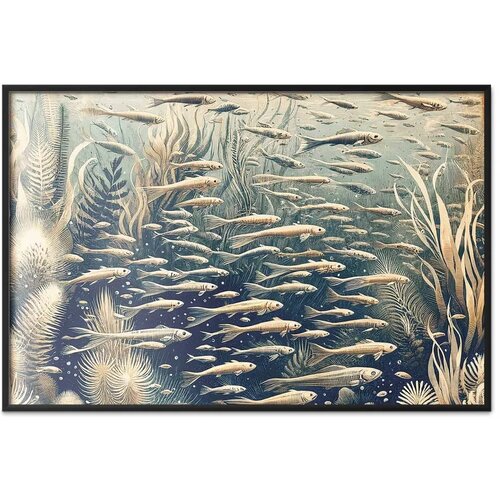  Plakat - Oceanic Nature 42x29.7 Crni okvir Slike