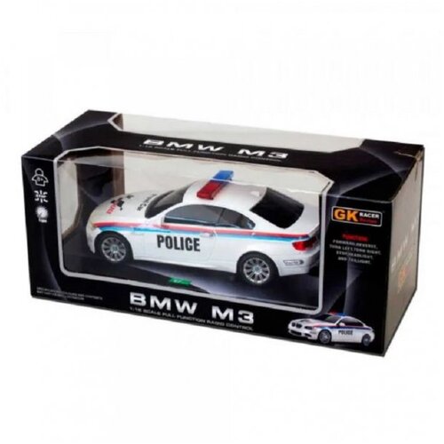 Master rc automobili 1:18 bmw M3 police, beli Cene