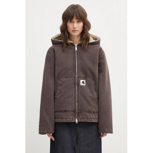 Carhartt WIP Prehodna jakna &amp;#039;Mitch&amp;#039; čokolada Slike