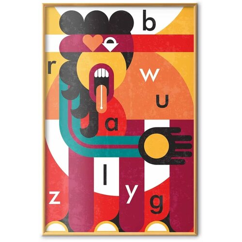  Plakat - Design Art 60x90 Zlatni okvir Cene