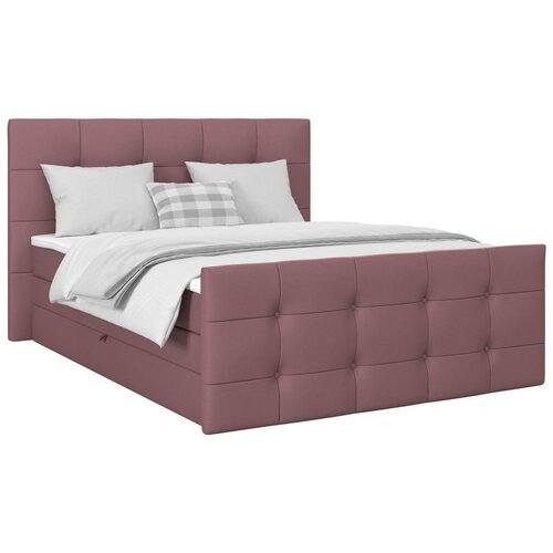 Modern Living Postelja Boxspring Josie-C, Roza, 180x200 Slike