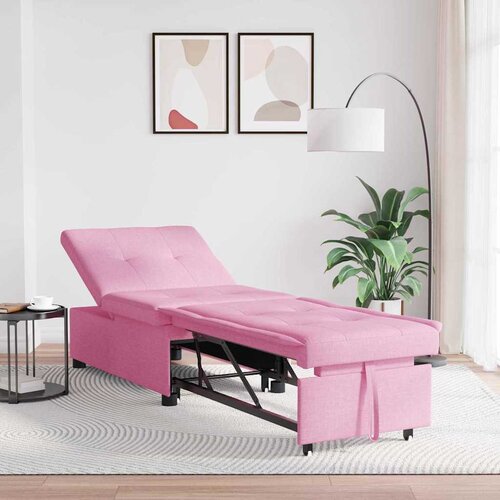  Krevet-sofa na razvlačenje Ružičasta 194 x 50 x 82 cm tkanina Cene