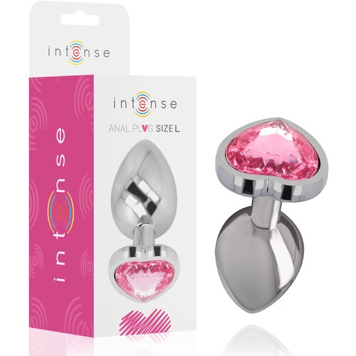 Penthouse Intenso - Corao Rosa De Alumnio Metal Plugue Anal Tamanho L, (21263752) Slike