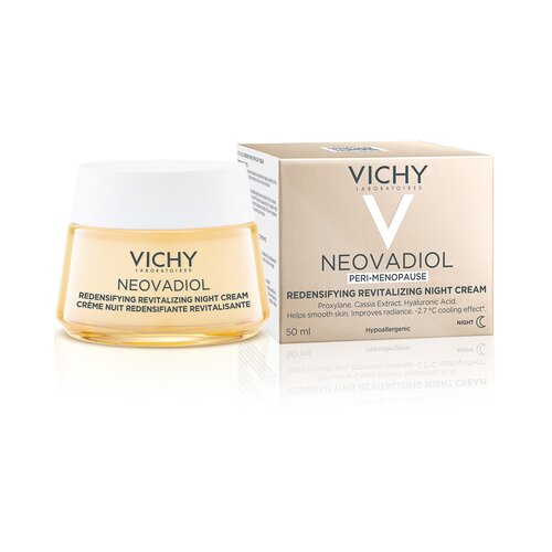 Vichy neovadiol peri-menopause nočna krema za obnovitev kože za obdobje predmenopavze 50 ml za ženske Slike