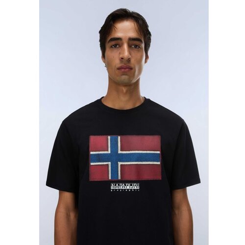 Napapijri S-flag tiki ss black beauty Cene