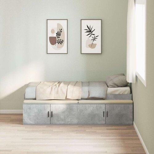  Okvir kreveta za skladište betonski sivi 100x200 cm Cijene