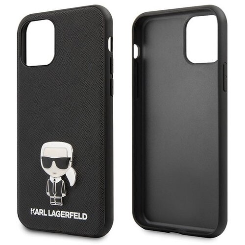 Maska za iPhone 12 mini(54) Karl Lagerfeld Glasses Scrub crna Cene