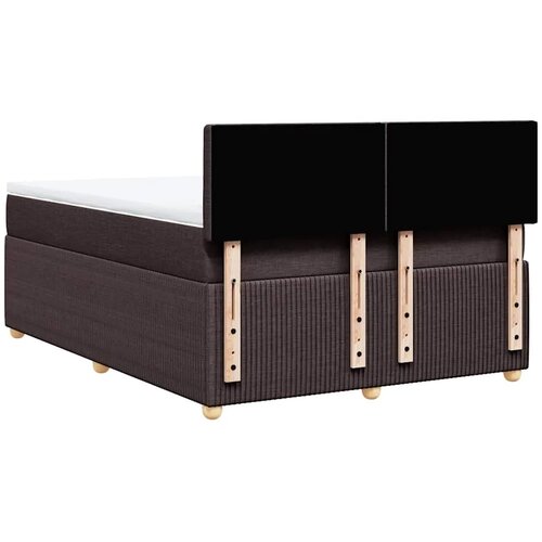  Boxspring - Krevet s oprugama i madracem tamnosmeđi 160x200 cm tkanina - Tamno smeđa 160 x 200 cm gumbi Slike