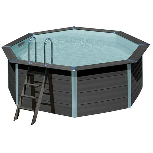 Gre bazen sa WPC okvirom Avantgarde (Tamnosive boje, 11.000 l) Slike