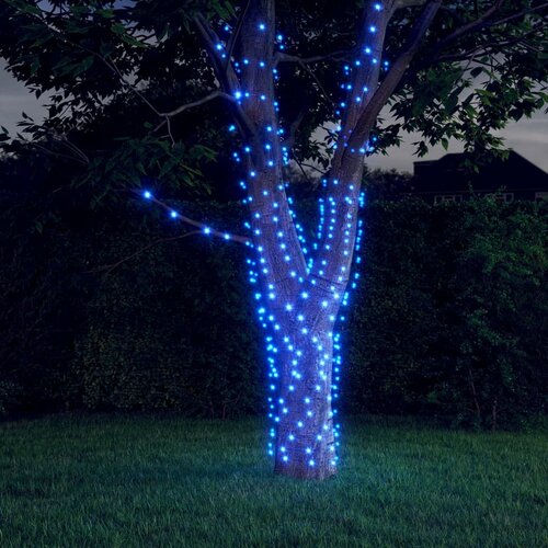 vidaXL Solarne svetlobne verige 2 kosa 2x200 LED lučk modre Cene