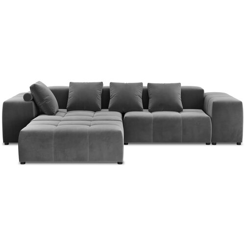 Cosmopolitan Design Siv žametni kotni kavč (obojestranski) Rome Velvet - Cosmopolitan Design Cene