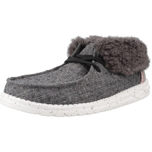 Hey Dude Čevlji Derby WENDY FOLD STITCH COZY Siva Cene
