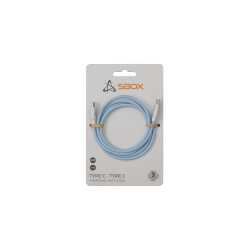 S Box SBOX KABAL USB TYPE C - USB TYPE C M/M 1M Plavi - 60W Cijene