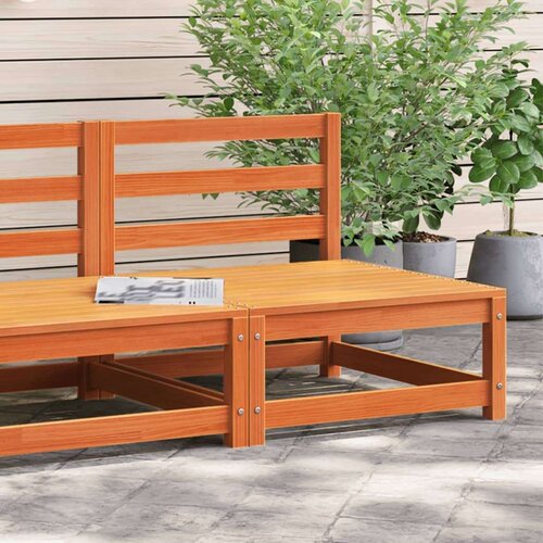 vidaXL Vrtna sofa voštano smeđa 70 x 70 x 67 cm od masivne borovine Cene