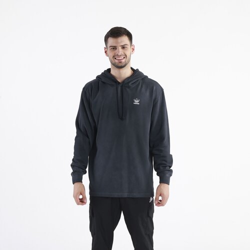 Adidas duks sa kapuljacom ess+ dye hoodie black/white m Slike