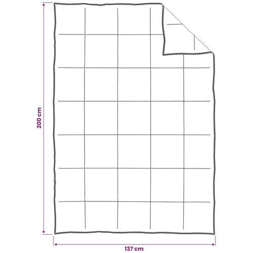  Set deka 2 kom. 137 x 200 cm Zima 350 gsm 100% prirodni kapok Slike